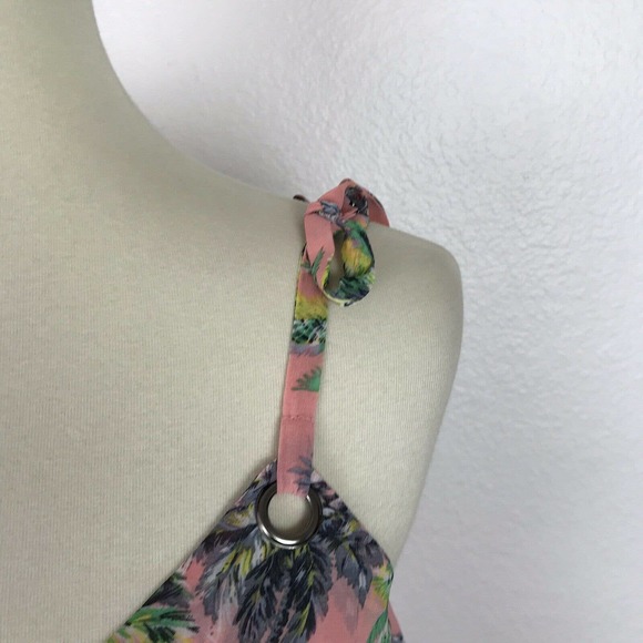 Line + Dot Ruffled Riza Palm Tree Midi Tank Dress - Picture 5 of 12